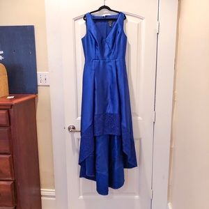 Adrianna Papell Blue High-Low Formal Dress